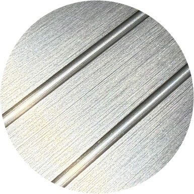 Preview: Übergangsprofil flach Titan eloxiert und geschliffen vergrößert